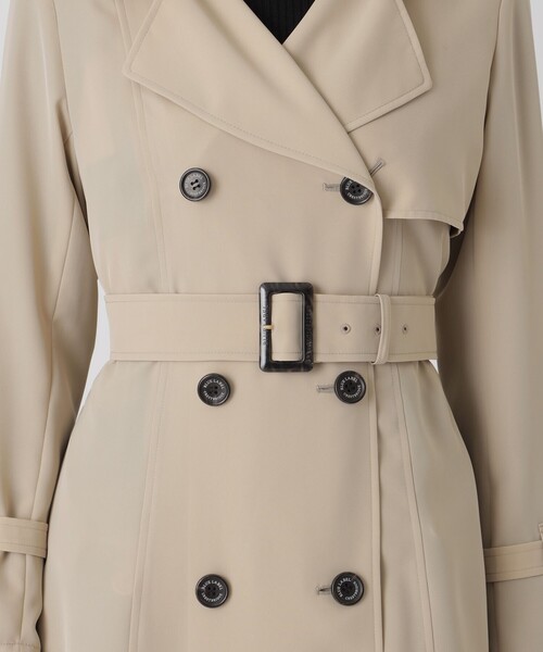 BLUE LABEL CRESTBRIDGE(ブルーレーベルクレストブリッジ)の「ツイルフレアトレンチコート(トレンチコート・レディース・ダークネイビー/ベージュ/ベビーピンク・38/36/40)」の10枚目の写真