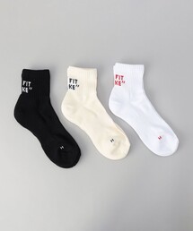 coen（コーエン）の「Healthknit（ヘルスニット）バックロゴソックス【3足セット】（ソックス/靴下）」