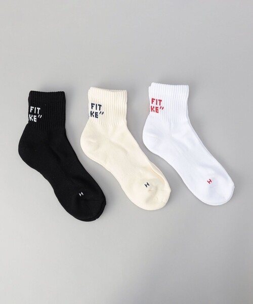 Healthknit(ヘルスニット)の「Healthknit(ヘルスニット)バックロゴソックス【3足セット】(ソックス/靴下・メンズ・その他1・FREE)」の1枚目の写真