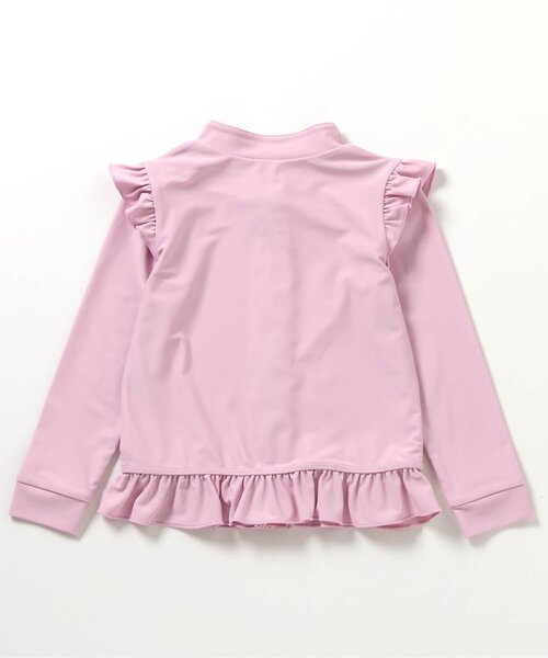 apres les cours（アプレレクール）の「【UVカット】フリルラッシュガード_ジュニア対応（ラッシュガード・キッズ・ピンク/アイボリー・80/90/100/110/120/130/140）」の12枚目の写真
