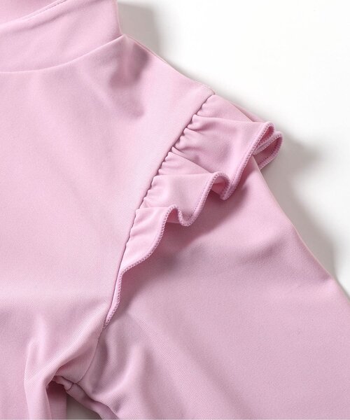 apres les cours（アプレレクール）の「【UVカット】フリルラッシュガード_ジュニア対応（ラッシュガード・キッズ・ピンク/アイボリー・80/90/100/110/120/130/140）」の14枚目の写真