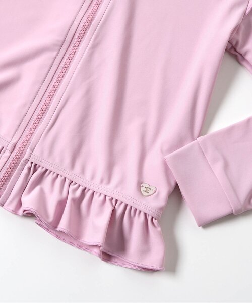 apres les cours（アプレレクール）の「【UVカット】フリルラッシュガード_ジュニア対応（ラッシュガード・キッズ・ピンク/アイボリー・80/90/100/110/120/130/140）」の15枚目の写真