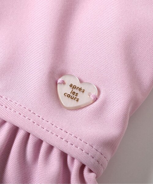 apres les cours（アプレレクール）の「【UVカット】フリルラッシュガード_ジュニア対応（ラッシュガード・キッズ・ピンク/アイボリー・80/90/100/110/120/130/140）」の16枚目の写真