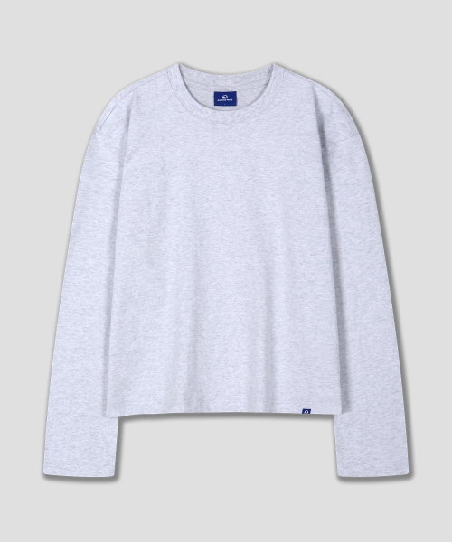 DOLPHIN WAVE APPAREL(ドルフィンウェーブアパレル)の「ドルフィンルーズクロップ長袖Tシャツクールグレー(Tシャツ/カットソー・メンズ・その他・MEDIUM/LARGE/X-LARGE)」の1枚目の写真