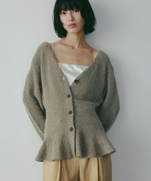A part by | ブークレペプラムニットカーディガン(カーディガン/ボレロ)