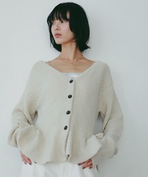 A part by | ブークレペプラムニットカーディガン(カーディガン/ボレロ)