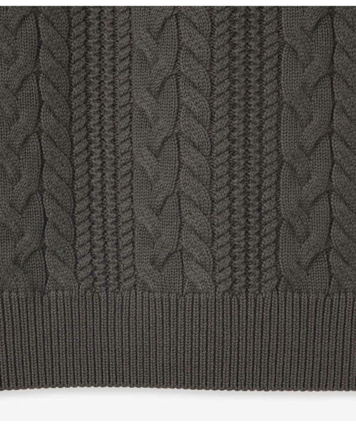 junhashimoto（ジュンハシモト）の「5G SWITCHING CABLE KNIT（ニット/セーター・メンズ・ブラック/モカ/ライトグレー・3/4）」の7枚目の写真