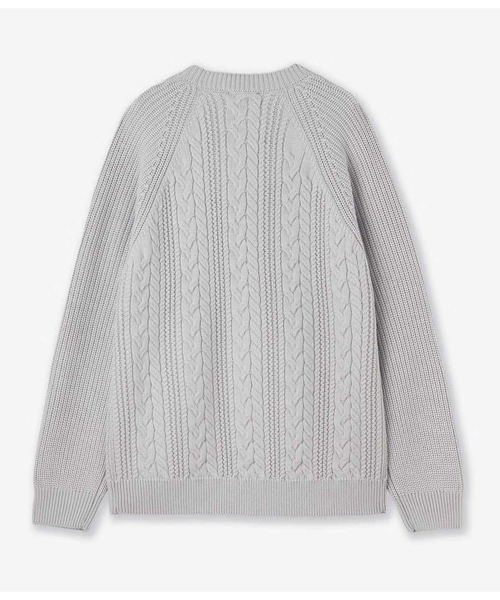 junhashimoto（ジュンハシモト）の「5G SWITCHING CABLE KNIT（ニット/セーター・メンズ・ブラック/モカ/ライトグレー・3/4）」の9枚目の写真
