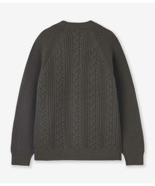 junhashimoto（ジュンハシモト）の「5G SWITCHING CABLE KNIT（ニット/セーター・メンズ・ブラック/モカ/ライトグレー・3/4）」の8枚目の写真