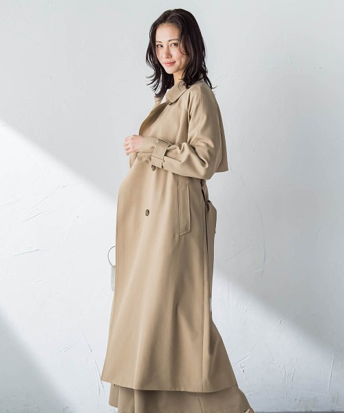 LAUTREAMONT（ロートレアモン）の「【ラク軽トレンチ】ラグランスリーブスプリングコート≪手洗い≫（トレンチコート・レディース・キャメル/ネイビー・9号/7号）」の17枚目の写真