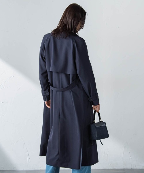LAUTREAMONT（ロートレアモン）の「【ラク軽トレンチ】ラグランスリーブスプリングコート≪手洗い≫（トレンチコート・レディース・キャメル/ネイビー・9号/7号）」の21枚目の写真