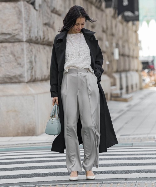 LAUTREAMONT（ロートレアモン）の「【ラク軽トレンチ】ラグランスリーブスプリングコート≪手洗い≫（トレンチコート・レディース・キャメル/ネイビー・9号/7号）」の8枚目の写真