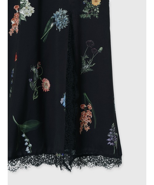 EIMY ISTOIRE（エイミーイストワール）の「レーストリムフラワーサテンワンピース（ワンピース・レディース・ブラック/アイボリー・38/36）」の10枚目の写真