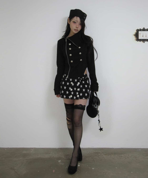 NAPOLEON HIGH-NECK JACKET / BLACK（その他アウター）｜SETUP-EXE 