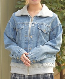 axes femme | 異素材レイヤードデニムジャケット(その他アウター)