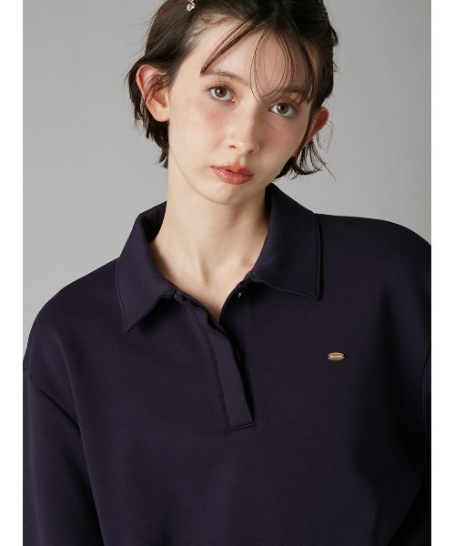 LILY BROWN(リリーブラウン)の「ボンディングセットアップ(ワンピース・レディース・ネイビー/ピンク/オフホワイト・F)」の7枚目の写真