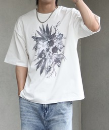 welise | 【welise/ウェライズ】シルケットライクスムースコットン 26'モードグラフィックプリント Tシャツ/接触冷感 UVカット(Tシャツ/カットソー)