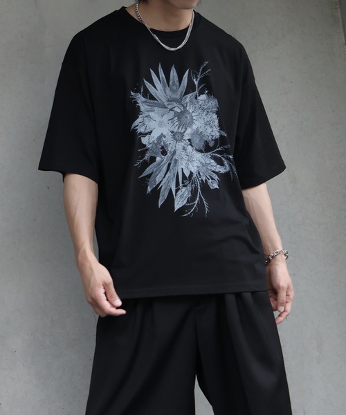 welise（ウェライズ）の「【welise/ウェライズ】シルケットライクスムースコットン 26'モードグラフィックプリント Tシャツ/接触冷感 UVカット（Tシャツ/カットソー・メンズ・ブラック系その他/ホワイト/ブラック/ホワイト系その他・M/L/S）」の20枚目の写真