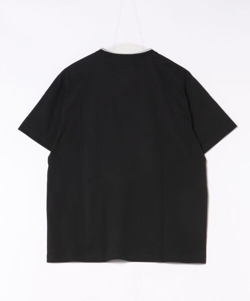 Arnold Palmer(アーノルドパーマー)の「プレーティング 天竺 ジャガードリブ Tシャツ(Tシャツ/カットソー・メンズ・ブラック/ホワイト/ミント・LL/L/M)」の4枚目の写真