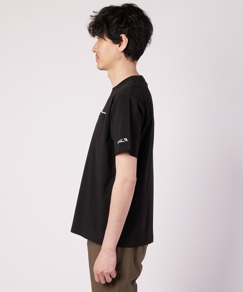 Arnold Palmer(アーノルドパーマー)の「プレーティング 天竺 ジャガードリブ Tシャツ(Tシャツ/カットソー・メンズ・ブラック/ホワイト/ミント・LL/L/M)」の10枚目の写真