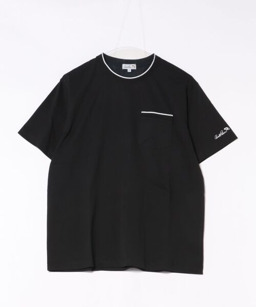 Arnold Palmer(アーノルドパーマー)の「プレーティング 天竺 ジャガードリブ Tシャツ(Tシャツ/カットソー・メンズ・ブラック/ホワイト/ミント・LL/L/M)」の15枚目の写真