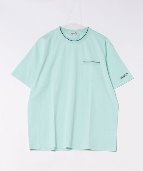 Arnold Palmer(アーノルドパーマー)の「プレーティング 天竺 ジャガードリブ Tシャツ(Tシャツ/カットソー・メンズ・ブラック/ホワイト/ミント・LL/L/M)」の17枚目の写真