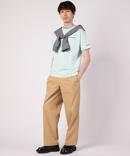 Arnold Palmer(アーノルドパーマー)の「プレーティング 天竺 ジャガードリブ Tシャツ(Tシャツ/カットソー・メンズ・ブラック/ホワイト/ミント・LL/L/M)」の8枚目の写真