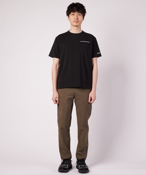 Arnold Palmer(アーノルドパーマー)の「プレーティング 天竺 ジャガードリブ Tシャツ(Tシャツ/カットソー・メンズ・ブラック/ホワイト/ミント・LL/L/M)」の6枚目の写真