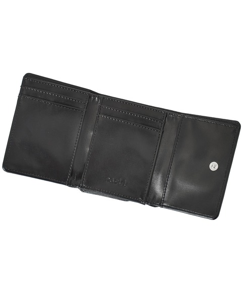 X-girl(エックスガール)の「TONAL OVAL LOGO BUCKLE FAUX LEATHER MINI WALLET(財布・レディース・ブラック/ベージュ/ピンク・ONE SIZE)」の7枚目の写真