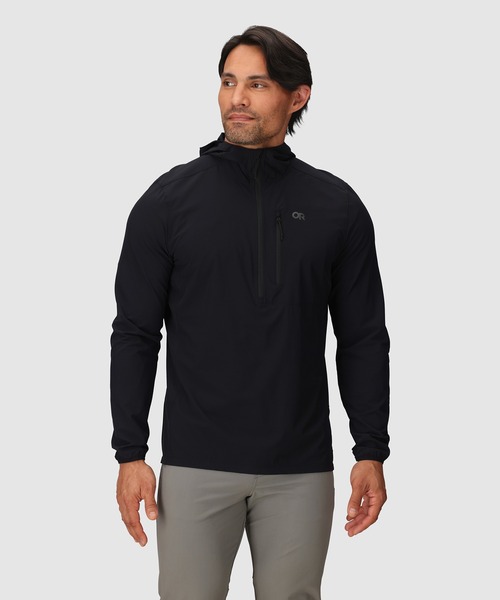 OUTDOOR RESEARCH(アウトドアリサーチ)の「OUTDOOR RESEARCH/アウトドアリサーチ アストロマンエアサンフーディー(ブルゾン・メンズ・ブラック・LARGE/MEDIUM)」の1枚目の写真