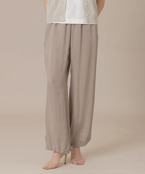 MACKINTOSH LONDON(マッキントッシュ ロンドン)の「【eclat5月号掲載】【婦人画報4月号掲載】キュプラフィブリルパンツ(その他パンツ・レディース・ネイビー/ベージュ・38)」の2枚目の写真