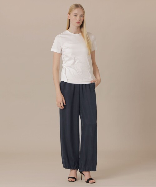 MACKINTOSH LONDON(マッキントッシュ ロンドン)の「【eclat5月号掲載】【婦人画報4月号掲載】キュプラフィブリルパンツ(その他パンツ・レディース・ネイビー/ベージュ・38)」の3枚目の写真