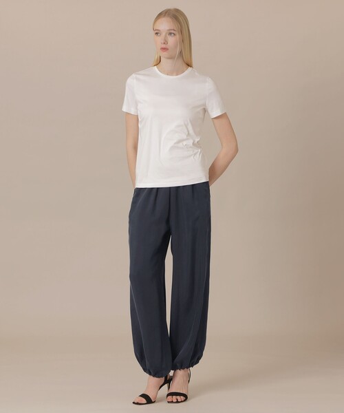 MACKINTOSH LONDON(マッキントッシュ ロンドン)の「【eclat5月号掲載】【婦人画報4月号掲載】キュプラフィブリルパンツ(その他パンツ・レディース・ネイビー/ベージュ・38)」の4枚目の写真