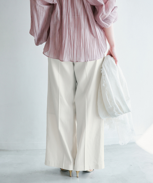 IENA(イエナ)の「ベルテッドチノパンツ(チノパンツ・レディース・アイボリー/ベージュ・38/36/34)」の11枚目の写真