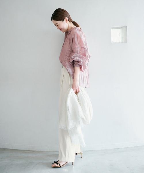 IENA(イエナ)の「ベルテッドチノパンツ(チノパンツ・レディース・アイボリー/ベージュ・38/36/34)」の14枚目の写真