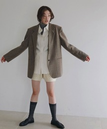 anuke（アンヌーク）の「Herringbone Wool Jacket（テーラードジャケット）」