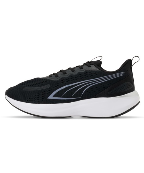 PUMA(プーマ)の「PUMA プーマ ユニセックス ソフトライド ムーブオン ウゴク ジャパンフィッ(スニーカー・メンズ・ホワイト×ブラック/ブラック・22.0cm/29.0cm/28.0cm/27.0cm/26.0cm/25.0cm/24.0cm/23.0cm/30.0cm/28.5cm/27.5cm/26.5cm/25.5cm/24.5cm/23.5cm/22.5cm)」の1枚目の写真