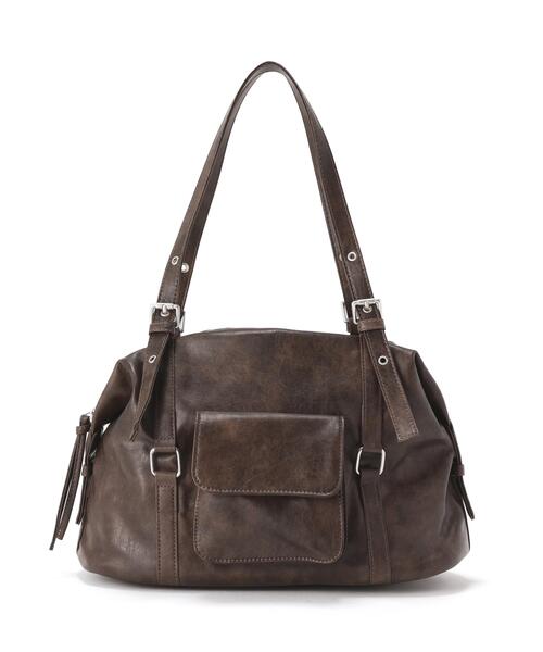 FREE'S MART（フリーズマート）の「◆フロントポケットバッグ（ショルダーバッグ・レディース・ブラック/ブラウン・ﾌﾘ-）」の8枚目の写真