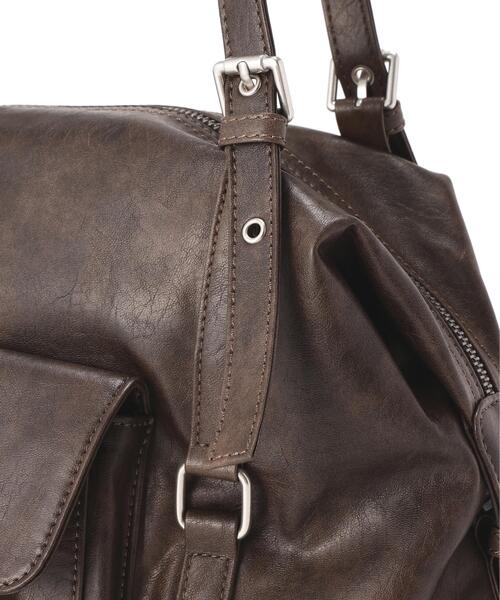 FREE'S MART（フリーズマート）の「◆フロントポケットバッグ（ショルダーバッグ・レディース・ブラック/ブラウン・ﾌﾘ-）」の11枚目の写真