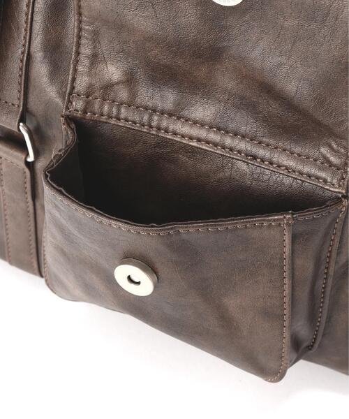 FREE'S MART（フリーズマート）の「◆フロントポケットバッグ（ショルダーバッグ・レディース・ブラック/ブラウン・ﾌﾘ-）」の13枚目の写真
