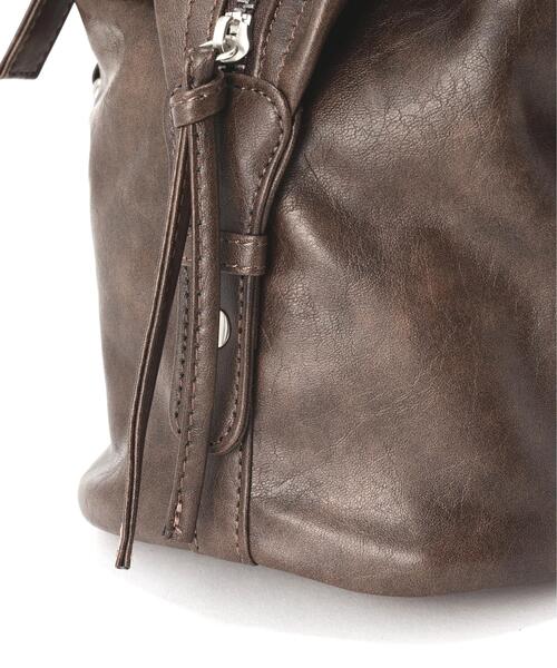 FREE'S MART（フリーズマート）の「◆フロントポケットバッグ（ショルダーバッグ・レディース・ブラック/ブラウン・ﾌﾘ-）」の14枚目の写真