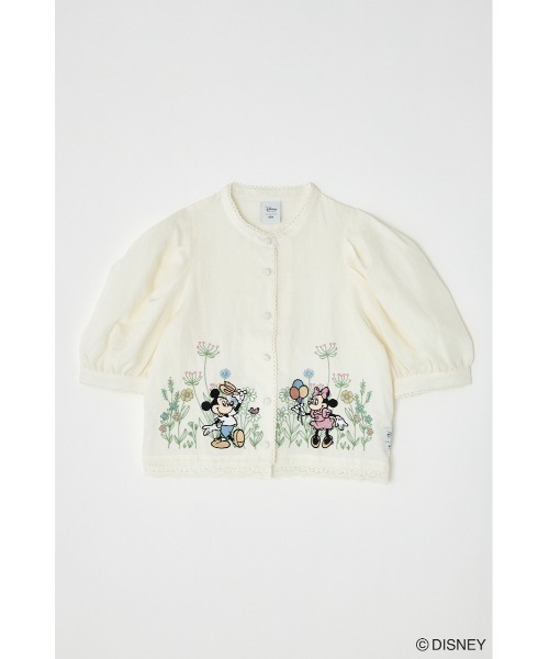 Disney SERIES CREATED by MUS(ディズニーシリーズクリエイテッドバイエムユーエス)の「MD BOTANICAL EMBROIDERY ブラウス(シャツ/ブラウス・レディース・ホワイト/ブラック・FREE)」の6枚目の写真