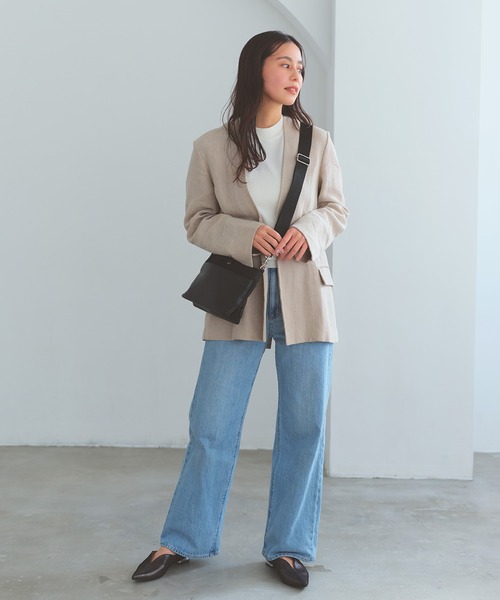 Breath TOPKAPI(ブレストプカピ)の「【Breath TOPKAPI】LINEA リネア レザーコンビ スワローマチ ショルダーバッグ(ショルダーバッグ・レディース・ブラウン/ブラック・FREE)」の4枚目の写真