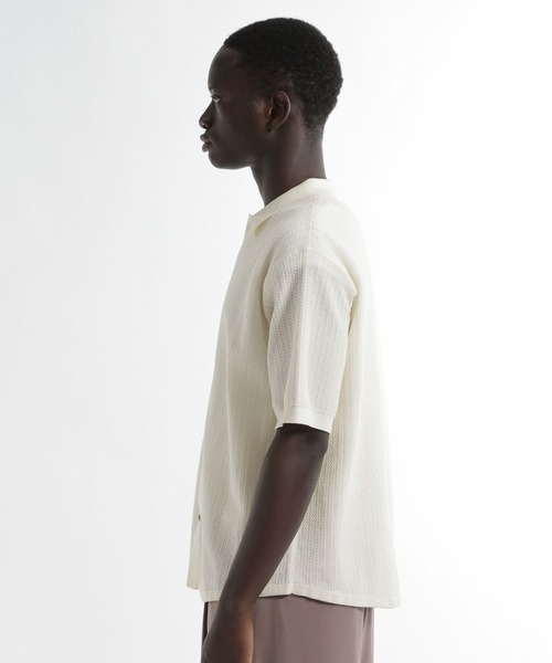 HARE（ハレ）の「パールボタンニットシャツ(HARE)（ニット/セーター・メンズ・ブラウン/ブラック/ホワイト・FREE）」の22枚目の写真