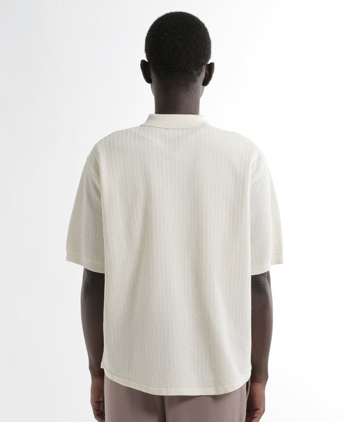 HARE（ハレ）の「パールボタンニットシャツ(HARE)（ニット/セーター・メンズ・ブラウン/ブラック/ホワイト・FREE）」の11枚目の写真