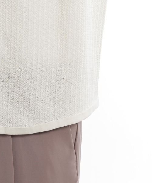 HARE（ハレ）の「パールボタンニットシャツ(HARE)（ニット/セーター・メンズ・ブラウン/ブラック/ホワイト・FREE）」の14枚目の写真