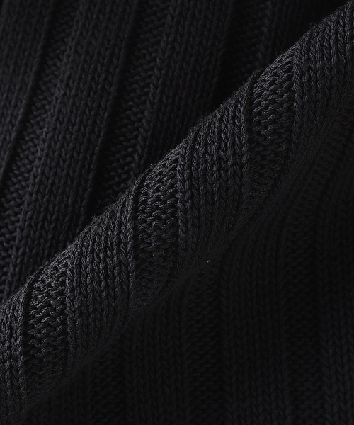 MATSUFUJI(マツフジ)の「MATSUFUJI / マツフジ WIDE RIB KNIT SHIRT(ニット/セーター・メンズ・グリーン/ネイビー/ブラック・3/2)」の5枚目の写真