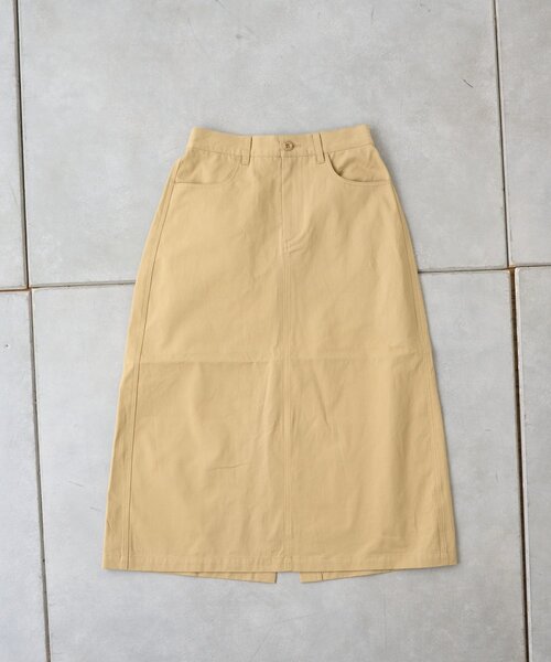 GEVACO(ゲバコ)の「【GEVACO/ゲバコ】綿ツイルミディスカート(スカート・レディース・カーキ/ベージュ・ONE SIZE)」の15枚目の写真