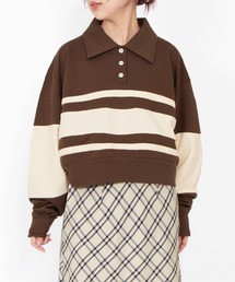 PUNYUS（プニュズ）の「バイカラーラガースウェット（スウェット）」