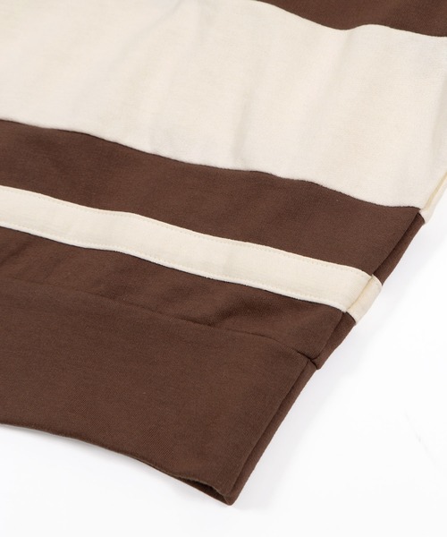 PUNYUS（プニュズ）の「バイカラーラガースウェット（スウェット・レディース・サックスブルー/ブラウン/ピンク・3/4/5）」の16枚目の写真